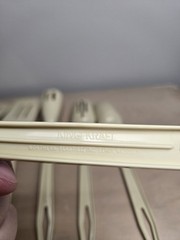 7 pc VTG King Kraft Nylon Plastic Kitchen Utensils Cooking Spoons Tan Lot USA