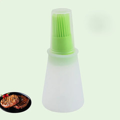 Silicone Oil Bottle Brush BBQ Soft Basting Brush Dispenser Kitchen Cooking Tool