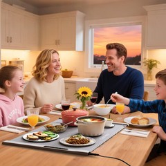 Food Warming Mat Rollable and Portable Electric Warming Tray with Fasting Heatin