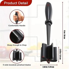 Pampered Chef Mix Chop Meat Chopper Black Nylon Crumble Mixer Masher