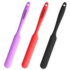 Black, red, and purple 3pcs Jar Spatula, Silicone Jar Spatula Kitchen Spatula…