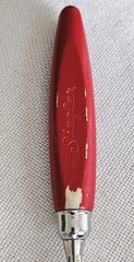 Vtg Ecko Siegler Kitchamajig Spoon Whisk Strainer Utensil Red Wood Handle USA