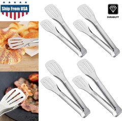 Stainless Steel Kitchen Tongs Serving Utensils BBQ Tongs For Cooking Heavy Duty