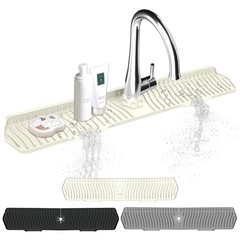 30 Inch Sink Splash Guard Silicone Sink Mat for Kitchen Faucet Bathroom