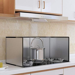 4 Sided Stainless Steel Oil Splatter Guard, Grease Splatter Screen, Stove Splash