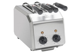 8 Inch Electric Sandwich Toaster, Polished Top and Bottom with SUS 304 Tongs, 8