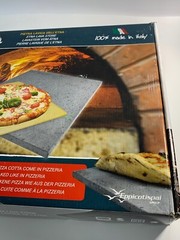 Etna Eppicotispai Pizza Set with Cooking Stone for Pizza Oven ~ Made in Italy