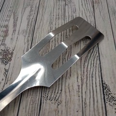 Slotted Servespoon Small Spatula Server Short Metal Turner Unbranded Lot of 2