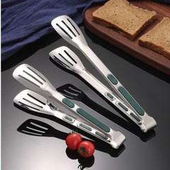 7/9/11.2 IN Stainless Steel Food Clip BBQ Grill Steak Food Clamp Clips Silicone
