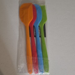 4pc Silicone Spatula Set w/ Stainless Steel Core, Dishwasher Safe, Colors
