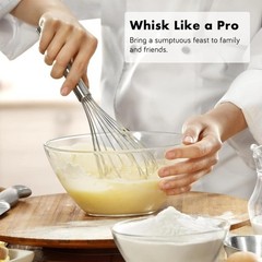 304 Stainless Steel Whisk Set – Dishwasher Safe, 3 Sizes for Every Kitchen Task