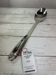 All-Clad Stainless Steel 13″ Long Solid Spoon, Silver, NEW