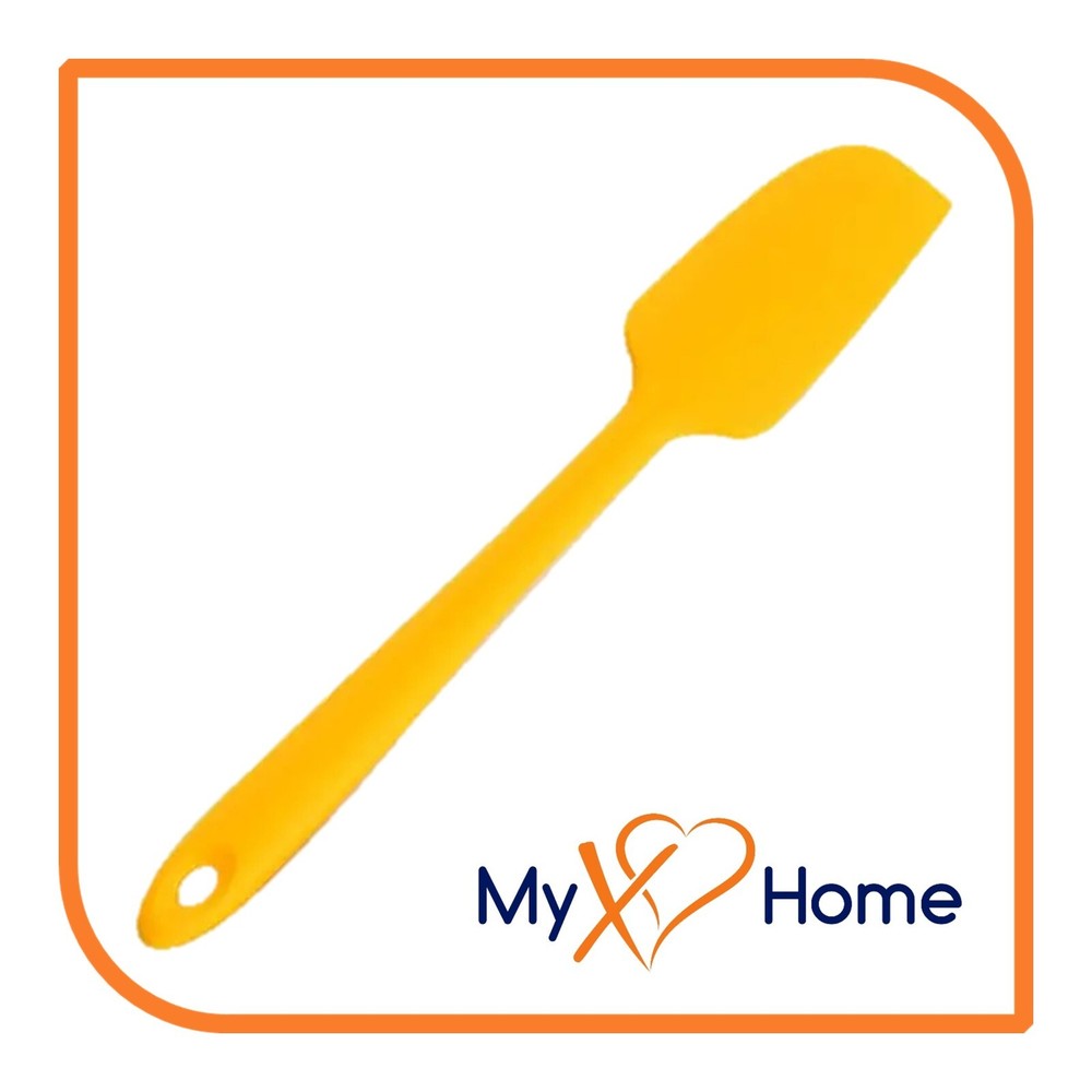 9″ Yellow Silicone Spatula by MyXOHome (1, 2, 4 or 6 Spatulas)