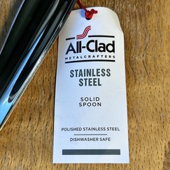 All-Clad Long Solid Spoon Polished Stainless Steel 13″ Kitchen Tool Silver