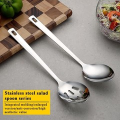 Cooking Spoon Set, Stainless Steel Kitchen Cooking Serving, Solid Spoon, Slot…