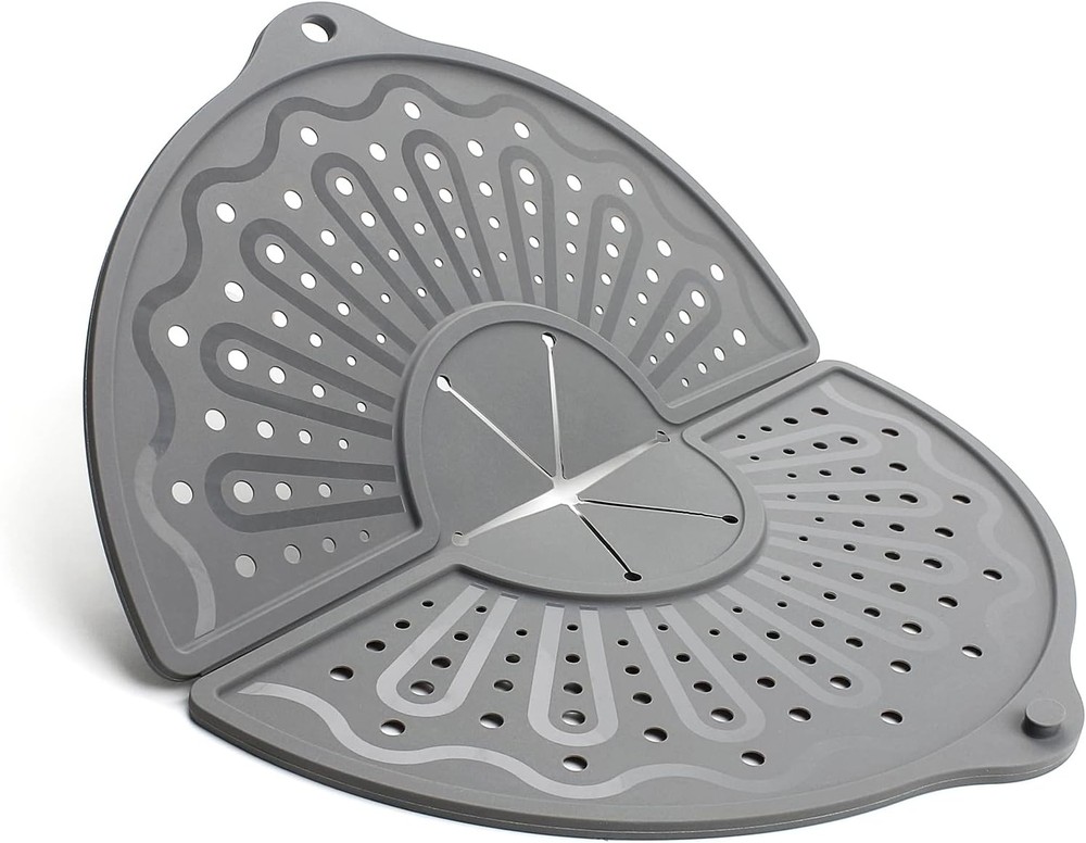 Silicone Splatter Screen For 10 11 and 12 Inch Frying Pan Foldable Splash Guard