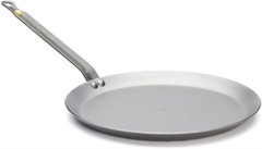 De Buyer Mineral B Round Carbon Steel Crepe/Tortilla Nonstick Pan, 12-Inch