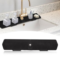 30 Inch Sink Splash Guard Silicone Sink Mat for Kitchen Faucet Bathroom