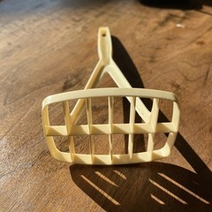 Vintage Foley Potato Masher Almond Cream Plastic Mid Century Kitchen Utensil USA