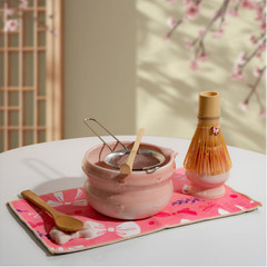 Matcha Whisk & Bowl Set, 8-Piece Ceramic Kit for Traditional Japanese Tea