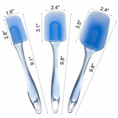 3Pcs Heat Resistant Silicone Spatula Cake Baking Butter Mixing Scraper Home Tool
