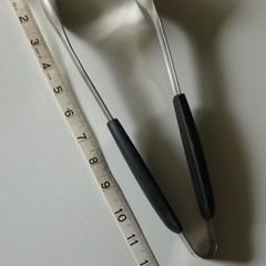 OXO Stainless Steel Kitchen Tongs with Black Plastic Grip Handles