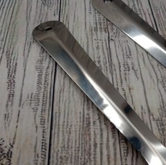 Slotted Servespoon Small Spatula Server Short Metal Turner Unbranded Lot of 2
