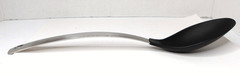 Winco Basting Spoon, 18/10 Stainless Steel & Nylon, Black/Silver, 14 in #11409