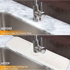Sink Splash Guard Silicone Sink Faucet Mat Sink Accessories Faucet Absorbent Mat