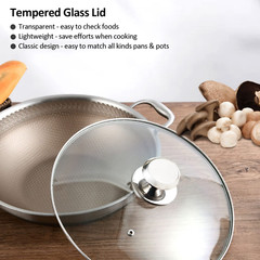 Tempered Glass Lid for Frying Pan Skillets 11″ 12″ Stainless Replacement Cover