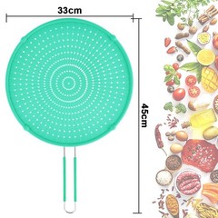 Splatter Screen for Frying Pan Grease Splatter Guard Heat-Resistant Shield