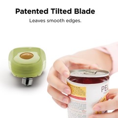 Kitchen Mama One Touch Electric Can Opener: Opens Cans with Standard, Avocado