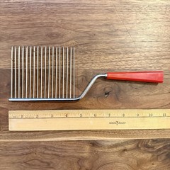 7pc VTG 50s Red Handle Kitchen Utensils Country Farmhouse Rustic Cooking Tools