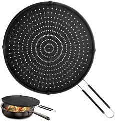 Silicone Splatter Screen Frying Pan Grease Guard Heat Resistant 16×12″