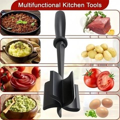 1PC Meat Chopper Hamburger Ground Beef Masher Heat Resistant Cooking Tool