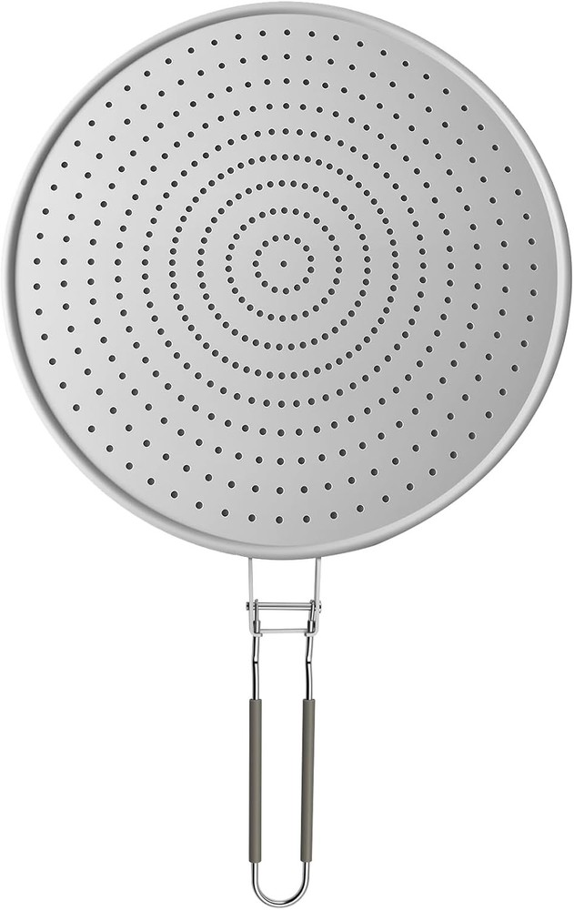Silicone Splatter Screen for Frying Pan 13 Inch – Grease Splatter Guard with