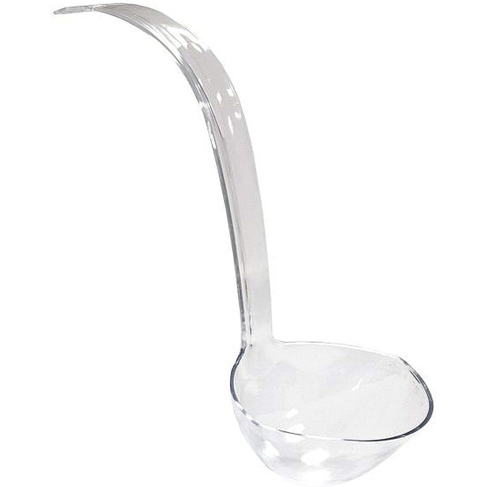 5-Ounce Clear Plastic Punch Bowl with Ladle, 1-Piece Set for Serving