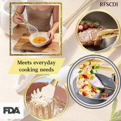 Elegant White Gold Silicone Cooking Utensils Set – Non-Toxic, Dishwasher Safe Ki