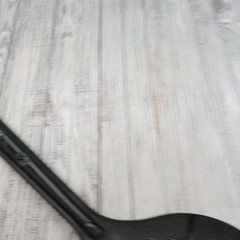 Vintage Ultratemp Black Round Slotted Holes Serving Spoon 2118 Robinson Knife