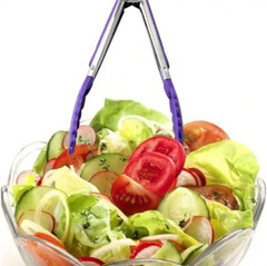 1pc 7-Inch Small Kitchen Tongs – Heat Resistant Nylon Tips – NEW