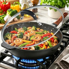 12″ Tempered Glass Lid for Frying Pan and Pots Skillets Replacement Cover