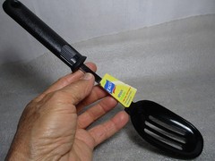 2001 Vintage Ekco Black Nylon Slotted Spoon * New* 400° Made In China