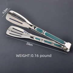 3x Stainless Steel Kitchen Tongs Food Serving Grill Multi Purpose Cooking Tongs