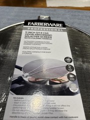 NEW Farberware Pro Stainless Steel 11 Inch Odor Absorbing Splatter Screen