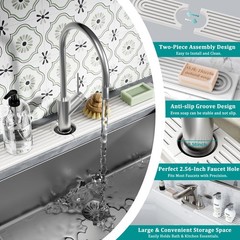 Stone Faucet Mat for Kitchen Sink – Quick Dry Diatomite Sink Splash Guard, Preve