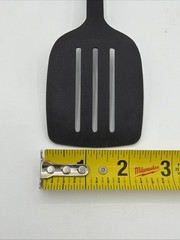 Unbranded Mini Slotted Flipper Spatula Nylon Kitchen Utensil Black