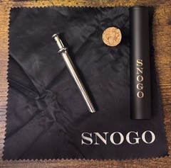 SNOGO Cacao Straw – Silver Design – Brand New / Unopened