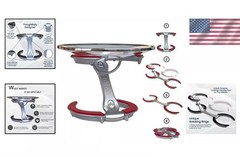 Trivae 4-in-1 Multi-Functional Lid Holder & Pot Stand – Flame Red Kitchen Trivet