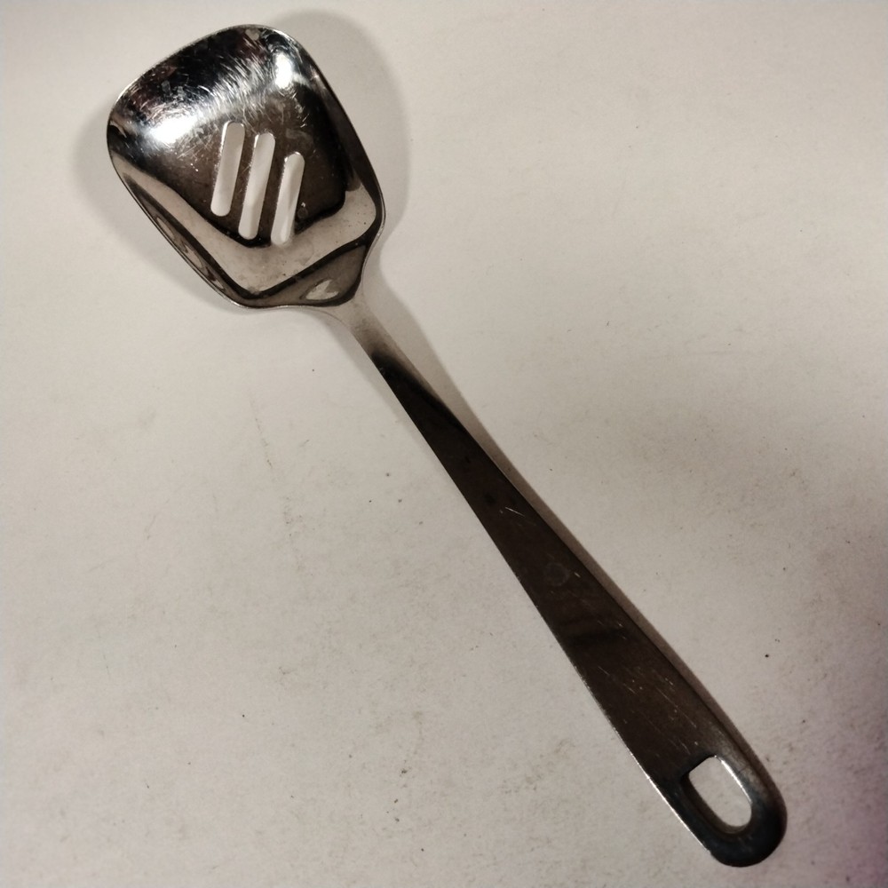 Stainless Steel 18/8 Slotted Spoon Unbranded