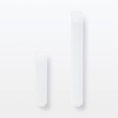 MUJI Polypropylene Bag Clips Semi-transparent Large Width 12 x Depth 1.5 x1.0ｃｍ